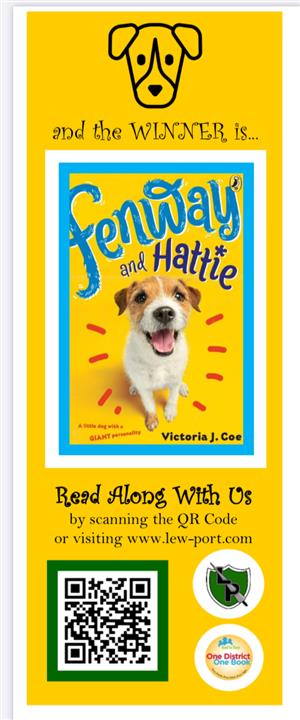 Fenway and Hattie Bookmark 