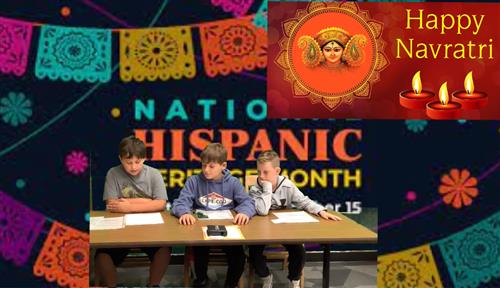 IEC students deliver announcements for Hispanic Heritage Month